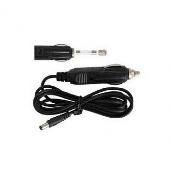 Omegon 12V 3A Autobatterie Kabel (3m) für Kfz Zigarettenanzünderbuchse